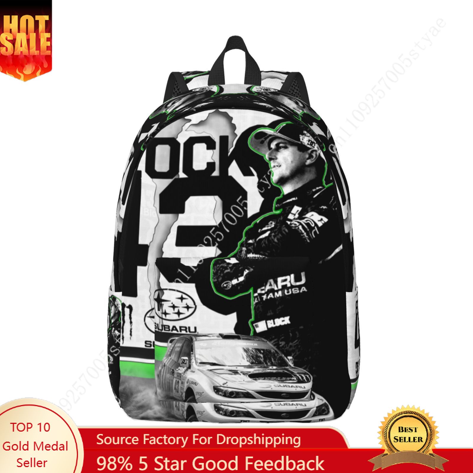 Fashion Backpack Women - Ken Block 43 맞춤형 캔버스 경량