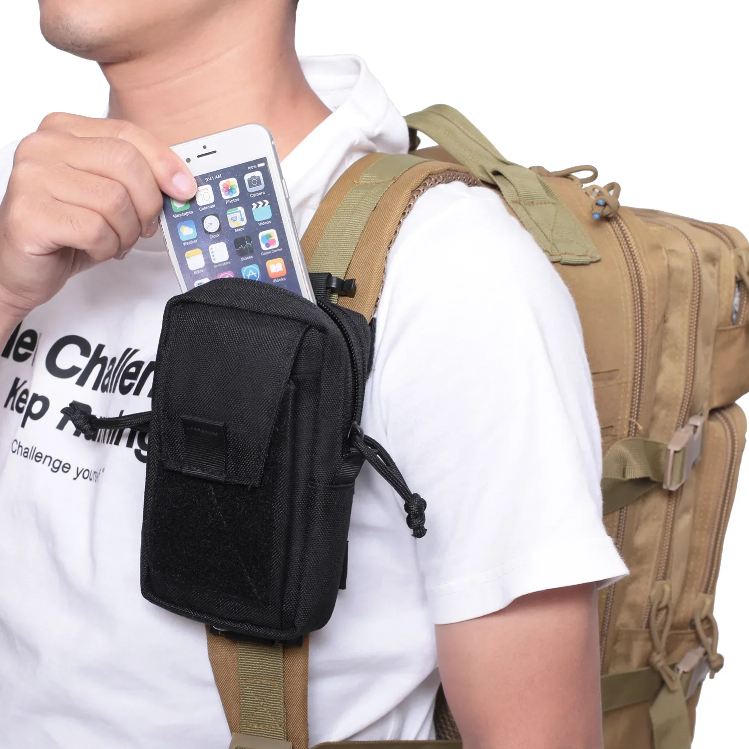 몰레 백팩 스트랩 폰 홀더 허리 파우치 (아웃도어 스포 - Backpack Insert Organizer 리뷰 및 가격