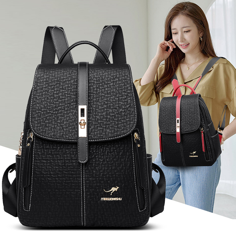 패션 배낭 여성 여성을위한 고품질 가죽 가방 배낭 대용 - Travel Backpack Anti Theft 리뷰 및 가격