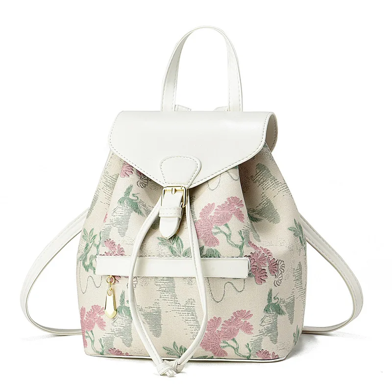 새로운 Femal 배낭 캐주얼 패션 자수 PU 소재 여 - Fashion Backpack Women 리뷰 및 가격